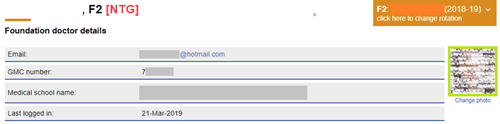 This image shows the foundation doctors details page with the photo section highlighted